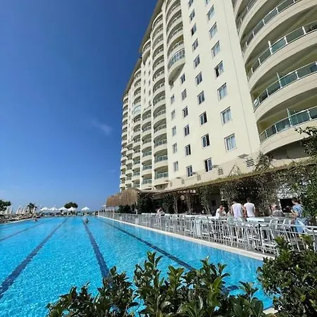 Gold 5 Star 2+1 Sea View And Aqua Park Lägenhet Alanya
